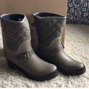 Sperry walker canvas rain boot